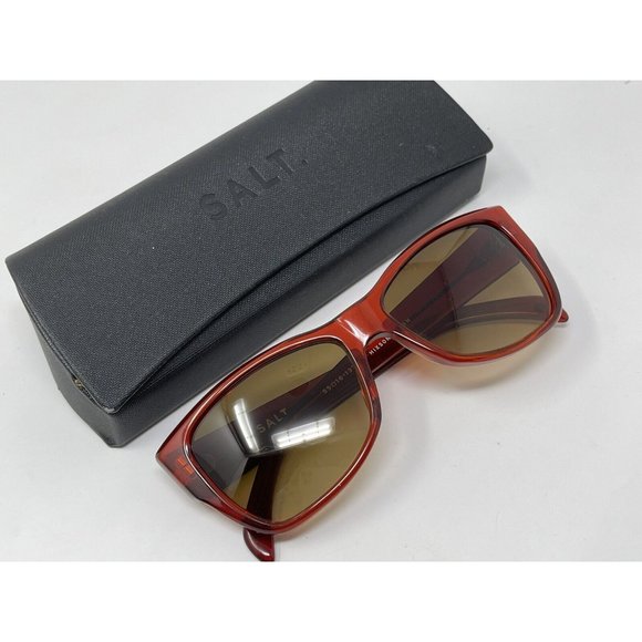 Salt Optics Hixon Persimmon Polarized Sunglasses Handcrafted Japan Excellent Con main image 5